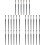 30Pcs Ergonomic Black Makeup Brushes Angled Eyeliner and Concealer Use 6