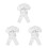 3Sets White Martial Arts Karate Uniform for Kids Comfortable Training 7