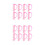 16Pcs Pink Plastic Fingernail Scrub Brushes Durable Manicure Tools 7