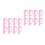 16Pcs Pink Plastic Fingernail Scrub Brushes Durable Manicure Tools 6