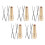 5Sets Durable Copper Handle Awl Set for DIY Shoe Stitching Repair 8