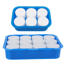 4Pcs Plastic Watercolor Palette Tray with Cups Assorted Color for Home
