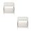 2Pcs White Desktop Sundries Organizer Plastic Shelf for Home Use 3