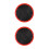 2Pcs Fiber Drum Practice Pads ABS Durable Drum Accessories 4