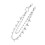 2Pcs Solid Metal Silver Hip Hop Punk Multi-Layer Waist Chain for Pants 1