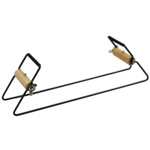 2Pcs Black Wooden Stainless Steel Bracelet Weaving Tool DIY Supply