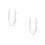 2Pcs Solid Metal Silver Hip Hop Punk Multi-Layer Waist Chain for Pants 4