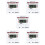 5Pcs White Plastic Digital Timers for Poker Party and Study Use 10