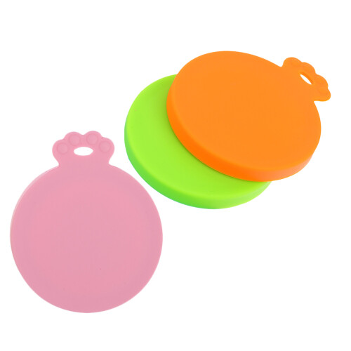 6Pcs Versatile Silicone Pet Food Can Covers Reusable Leakproof Lid Set 1
