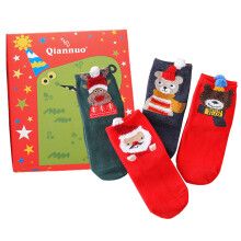 8Paren Paar Elastische Kinderkatoenen Kerstfeestsokken