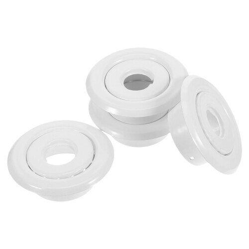 12Pcs White Fire Sprinkler Cover Plate Two-Piece Trim Ring for Ceiling 1