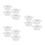 12Pcs White Fire Sprinkler Cover Plate Two-Piece Trim Ring for Ceiling 4