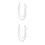 2Pcs Solid Metal Silver Hip Hop Punk Multi-Layer Waist Chain for Pants 7