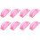 16Pcs Pink Plastic Fingernail Scrub Brushes Durable Manicure Tools 2
