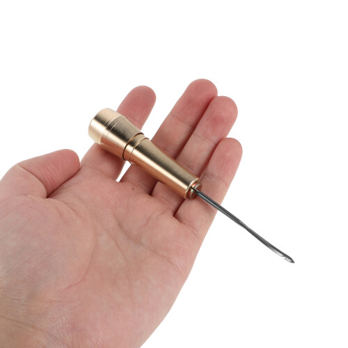 5Sets Durable Copper Handle Awl Set for DIY Shoe Stitching Repair 2