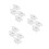 12Pcs White Fire Sprinkler Cover Plate Two-Piece Trim Ring for Ceiling 6