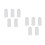 10Pcs Attendance NFC Cards White ABS NFC Chip Tags for Mobile Devices 5