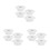 12Pcs White Fire Sprinkler Cover Plate Two-Piece Trim Ring for Ceiling 7