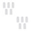 10Pcs Attendance NFC Cards White ABS NFC Chip Tags for Mobile Devices 3