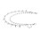 2Pcs Solid Metal Silver Hip Hop Punk Multi-Layer Waist Chain for Pants 2