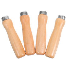 20Pcs Wood File Handles with Ergonomic Design Khaki for DIY and Repair