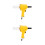 2Pcs Durable Air Riveter Pneumatic Riveting Tool Lightweight Yellow 5
