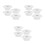 12Pcs White Fire Sprinkler Cover Plate Two-Piece Trim Ring for Ceiling 9