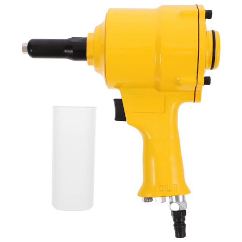 2Pcs Durable Air Riveter Pneumatic Riveting Tool Lightweight Yellow 2