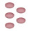 5Pcs Silicone Elderly Scoop Dish with Suction Base Rose Gold Bowl 5