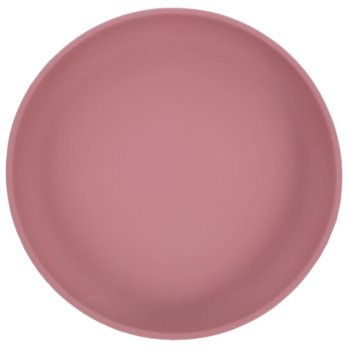 5Pcs Silicone Elderly Scoop Dish with Suction Base Rose Gold Bowl
