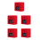 5Pcs Home Fire Alarm Switch Manual Resettable Emergency Button 6