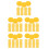 5Pcs Golden Flat Round Plastic Sequins Loose for Sparkle 9