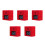 5Pcs Home Fire Alarm Switch Manual Resettable Emergency Button 8