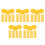 5Pcs Golden Flat Round Plastic Sequins Loose for Sparkle 5