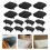 180Pcs ABS Plastic Bed Slat End Caps Black for Universal Bed Frame Fix 11