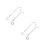 8Pcs Compact Mini Street Light Silver Miniature Lamp for Model Train 6