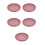 5Pcs Silicone Elderly Scoop Dish with Suction Base Rose Gold Bowl 7
