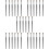30Pcs Ergonomic Black Makeup Brushes Angled Eyeliner and Concealer Use 8