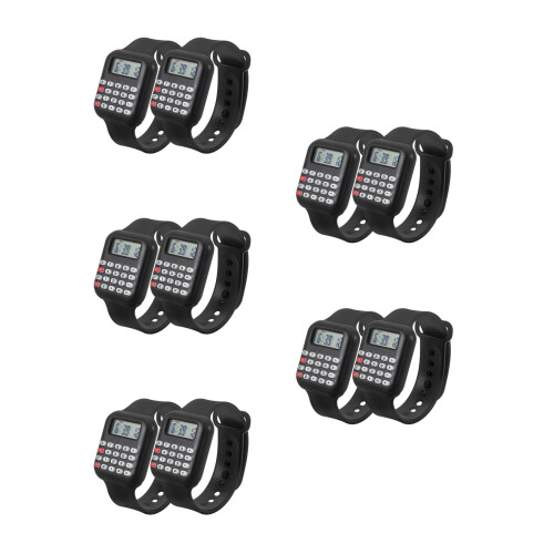 10St Kindercalculator Zwart Lichtgewicht PVC 2