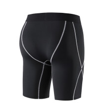 3Pcs Men's Black Fitness Pants Breathable Basketball Training Leggings