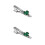 2Pcs Durable Alloy Tie Clips for Men St Patrick's Day Suit Accessories 8