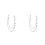 2Pcs Solid Metal Silver Hip Hop Punk Multi-Layer Waist Chain for Pants 6