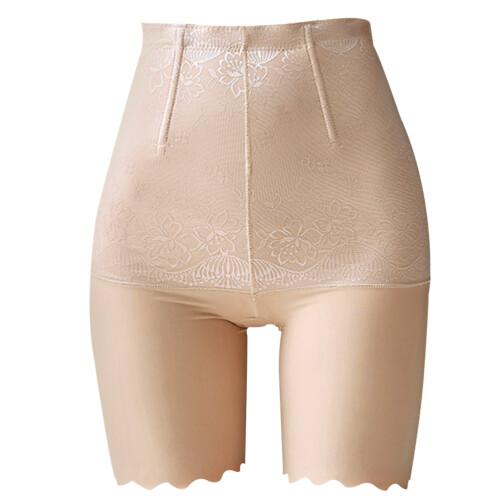 2Pcs Elastic Khaki Ice Silk Postpartum Underwear with Tummy Control