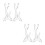2Pairs Acrylic Double-Layer Flute Stand Vertical Desktop Display Rack 5