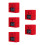 5Pcs Home Fire Alarm Switch Manual Resettable Emergency Button 5