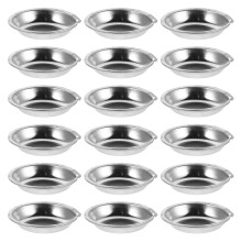 54Pcs Professional Stainless Steel Metal Paint Mixing Palettes Silver