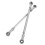 6Pcs Durable Silver Metal Ball Joint Kit for Atv Tie Rod Replacement 2