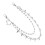 2Pcs Solid Metal Silver Hip Hop Punk Multi-Layer Waist Chain for Pants 3