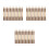 42Pcs Rustic Natural Bark Pencils Light Brown Wood for Writing Drawing 3