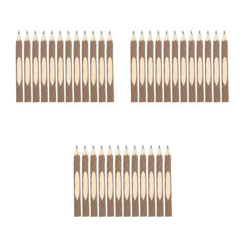 42Pcs Rustic Natural Bark Pencils Light Brown Wood for Writing Drawing 2
